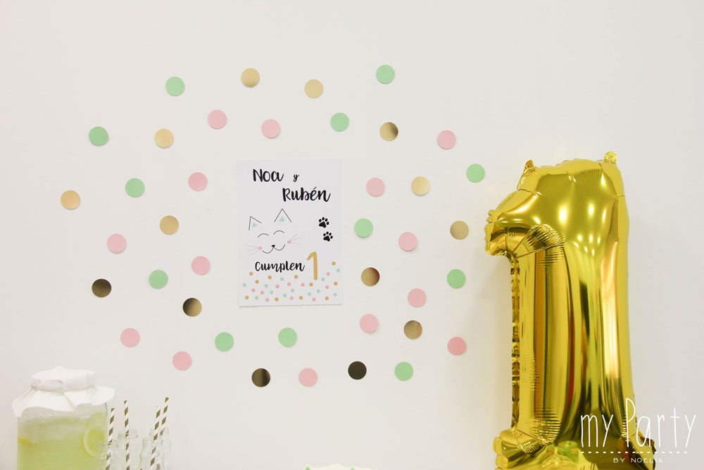 Primer cumple fiesta gatito