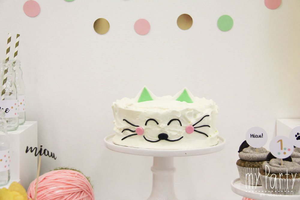 Primer cumple fiesta gatito