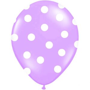 Globos lilas con topos - 5 uds